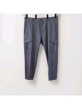 Eleventy Platinum Cargo Pants Men 38x26 Gray Pockets Italy Quiet Luxury Elevated